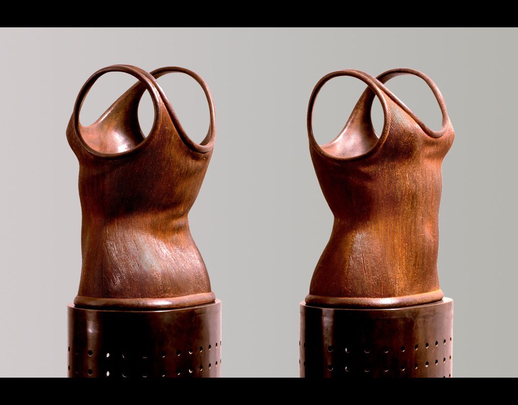 11 of 14: Twin Torso Vessels, 2000, Carbon Steel22½" x 15¾" x 13¼"