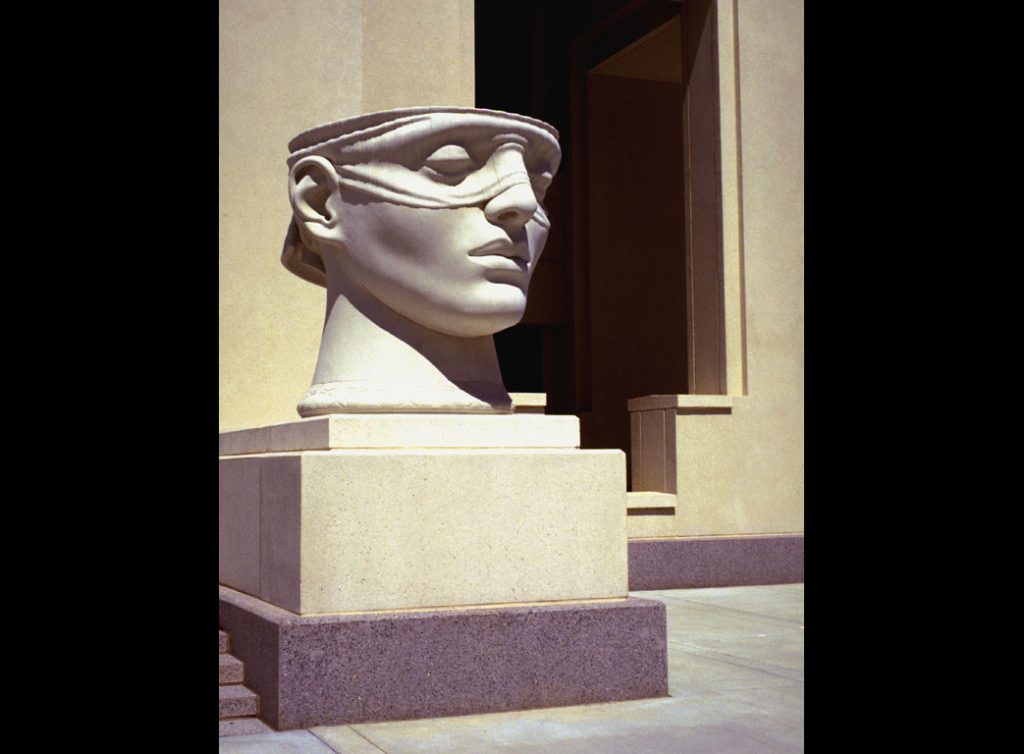 4 of 4: Urns of Justice, 2000, GFRC Concrete, 5'5" x 5'8" x 6'John M. Shaw Federal Courthouse, Lafayette, LA