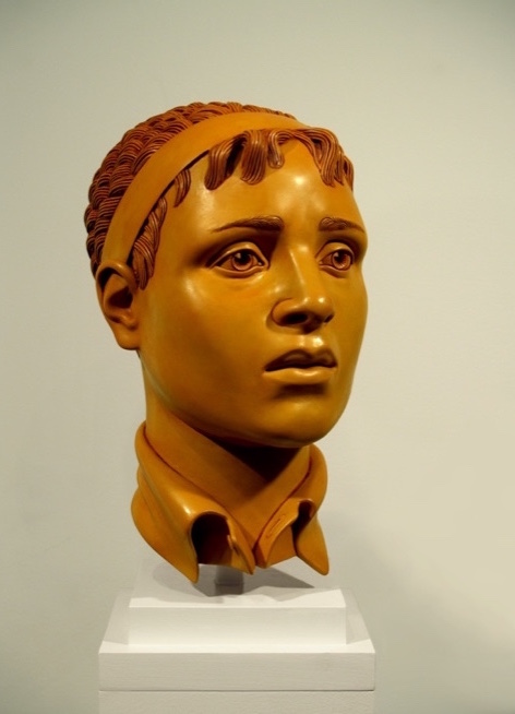 15 of 21: Yellow Head with Band, 2010, Forton MG, 13" x 7½" x 9¼"