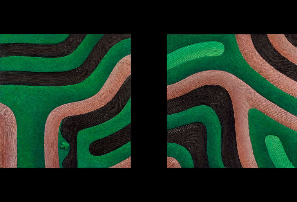 32 of 33: Patterns of Growth 2019, Forton MG, 14 ½”x 20 ½” x 2”Click to enlarge