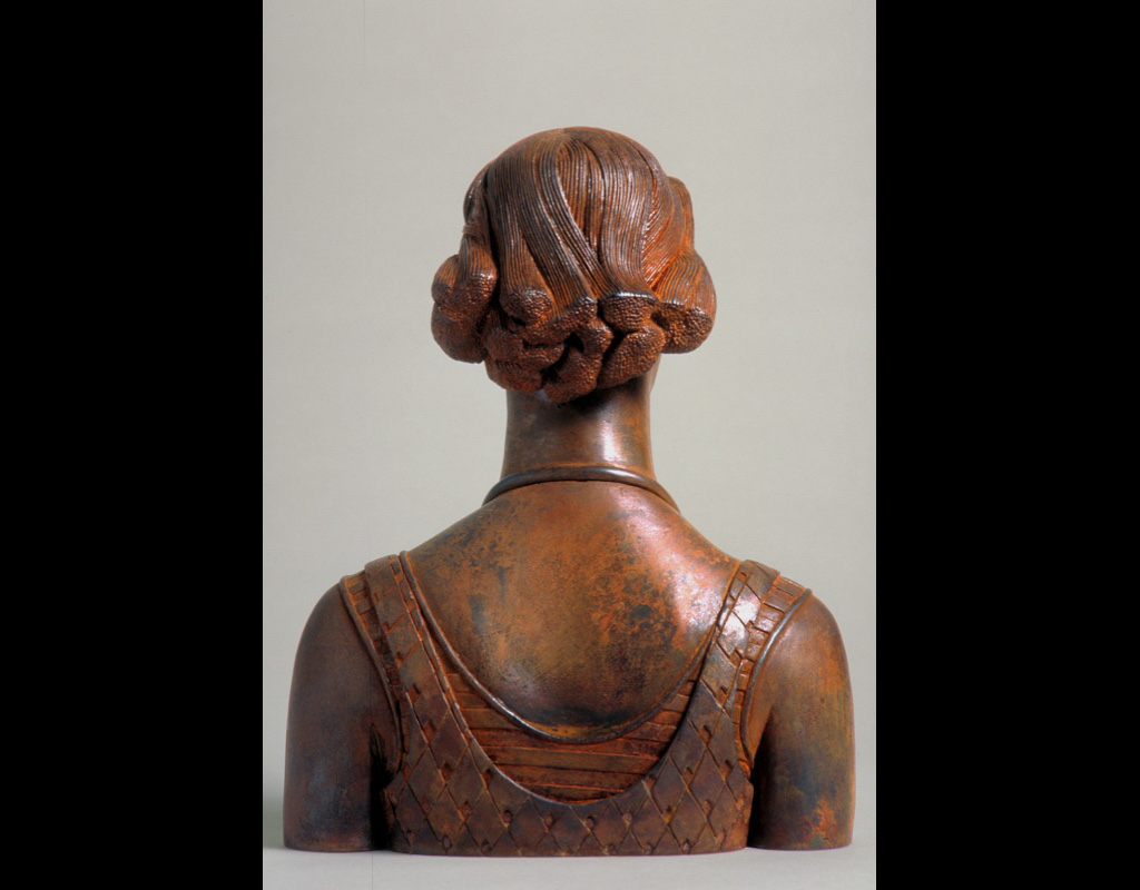 5 of 14: Bust Urn, 2000, Carbon Steel 10½" x 8½" x 4½"