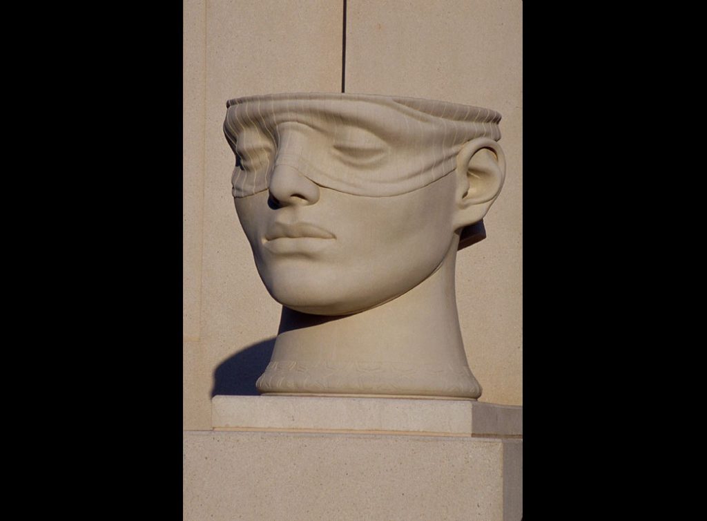 2 of 4: Urns of Justice, 2000, GFRC Concrete, 5'5" x 5'8" x 6'John M. Shaw Federal Courthouse, Lafayette, LA