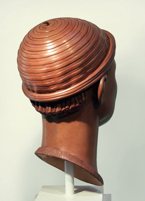 14 of 21: Red Head with Cap, 2011, Forton MG, 15" x 8" x 9¼"