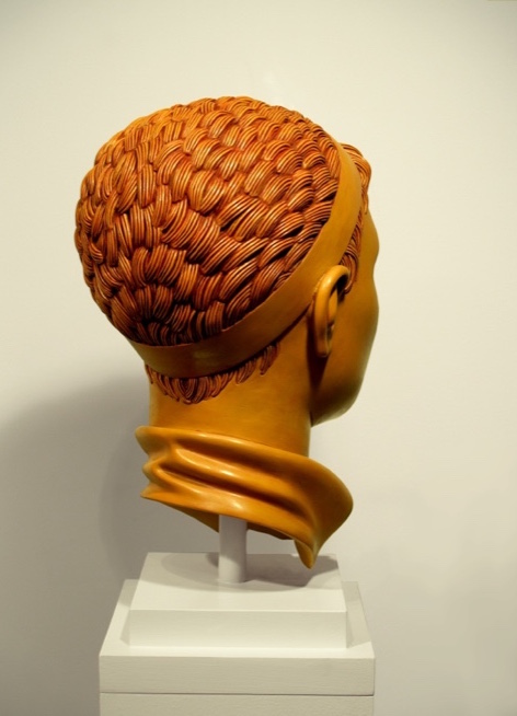 17 of 21: Yellow Head with Band, 2010, Forton MG, 13" x 7½" x 9¼"