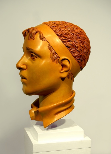 16 of 21: Yellow Head with Band, 2010, Forton MG, 13" x 7½" x 9¼"