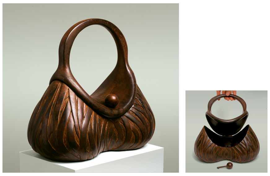 1 of 8: Banded Purse, 2002, Carbon Steel, 9¾" x 11" x 5½"